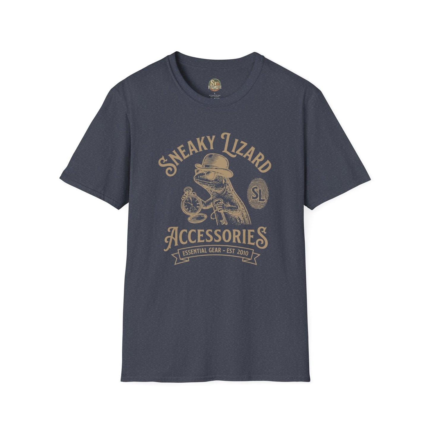 Sneaky Lizard Vintage Accessories T-Shirt | Retro Graphic Tee