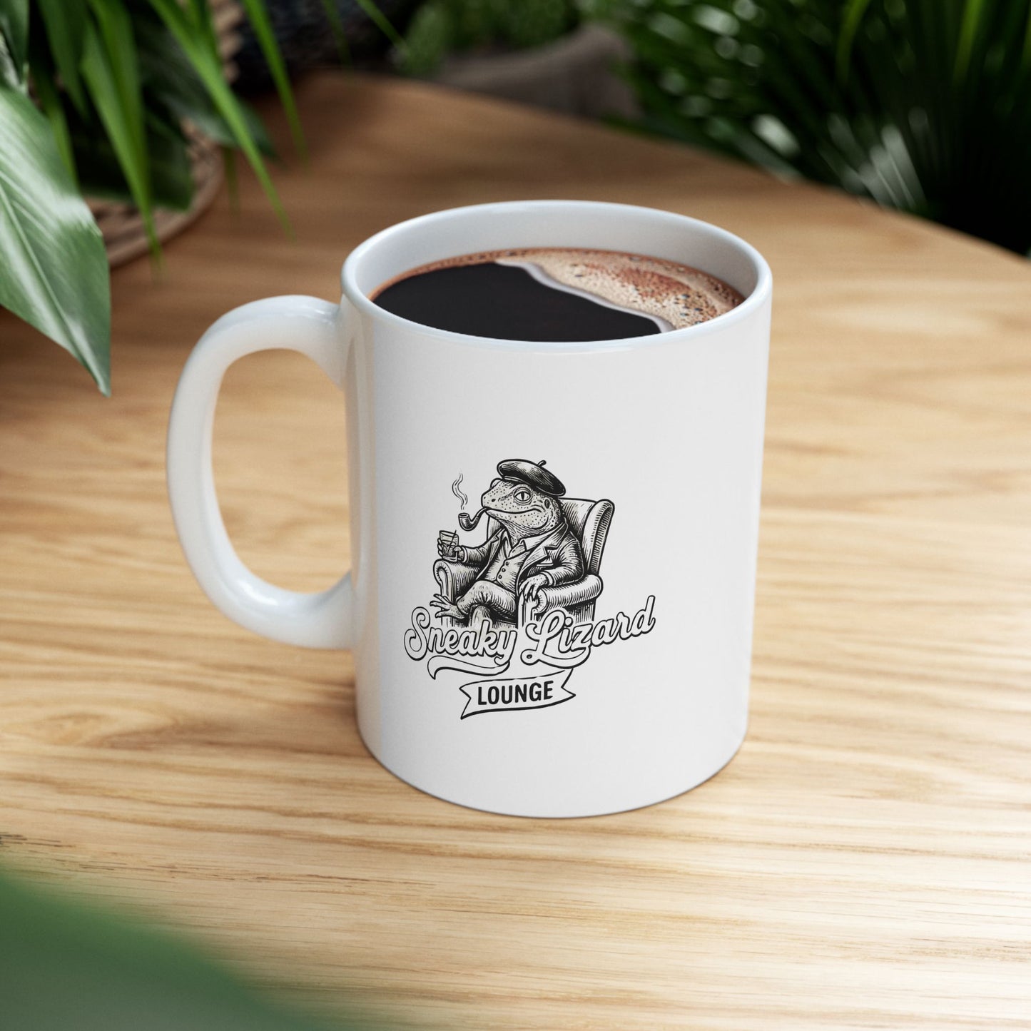 Sneaky Lizard Lounge Mug: The Art of the Slow Sip | Coffee Cup (11oz, 15oz)