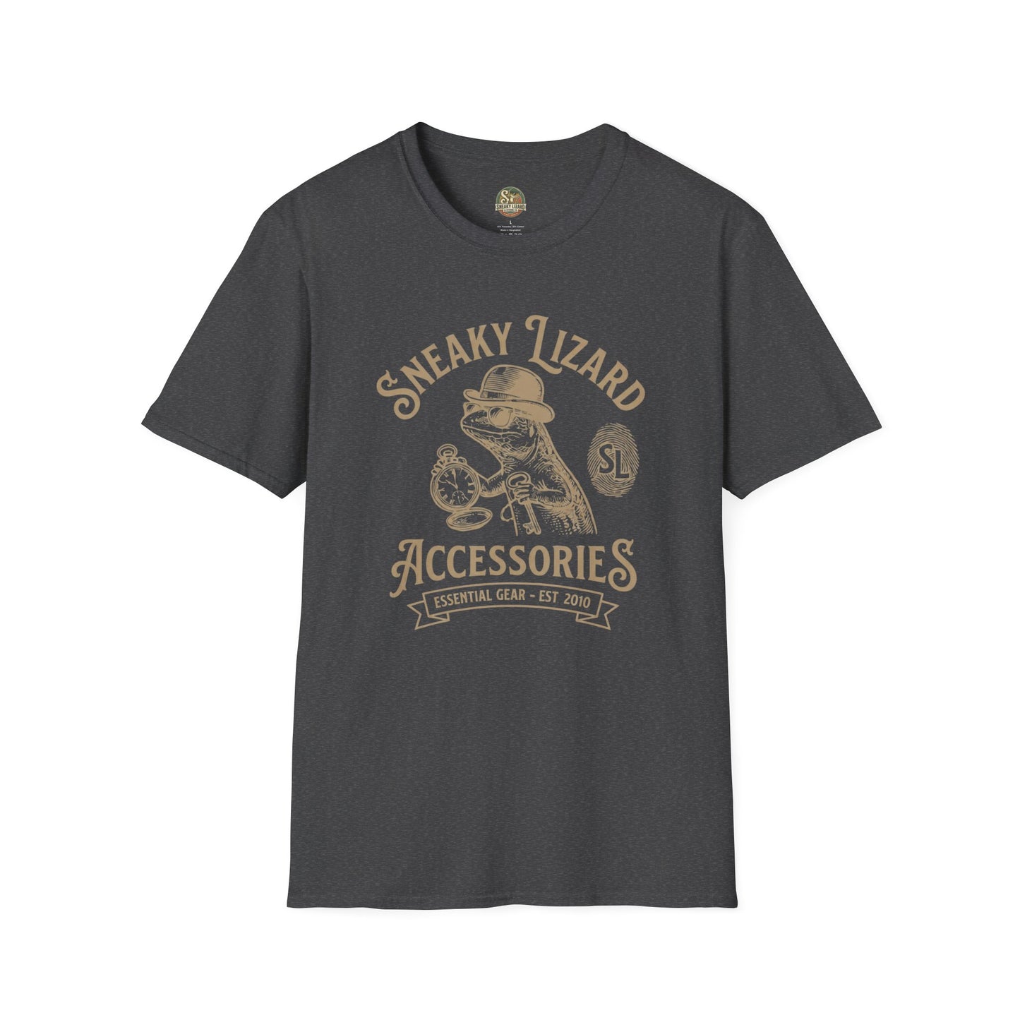 Sneaky Lizard Vintage Accessories T-Shirt | Retro Graphic Tee
