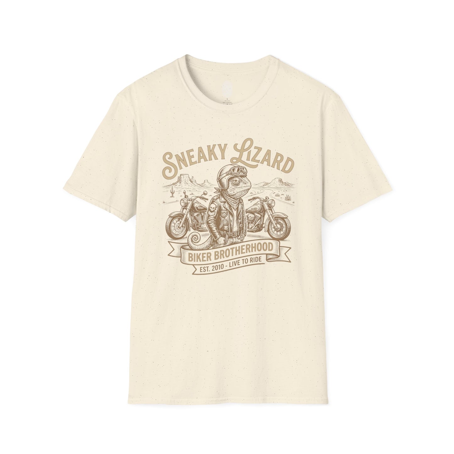 Sneaky Lizard Biker Brotherhood T-Shirt | Vintage Motorcycle Graphic Tee