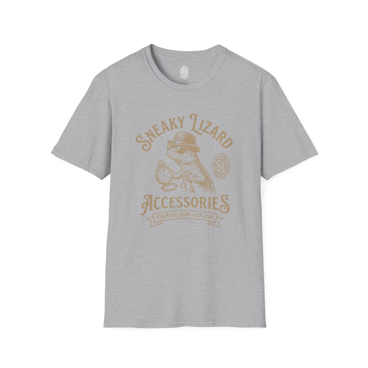 Sneaky Lizard Vintage Accessories T-Shirt | Retro Graphic Tee