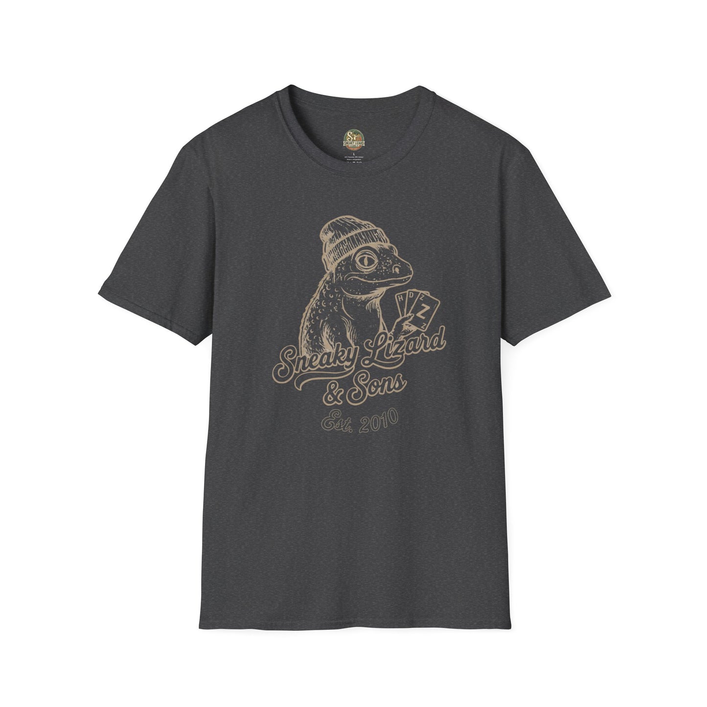 Sneaky Lizard & Sons Family Heritage Tee | Vintage Poker Lizard Graphic