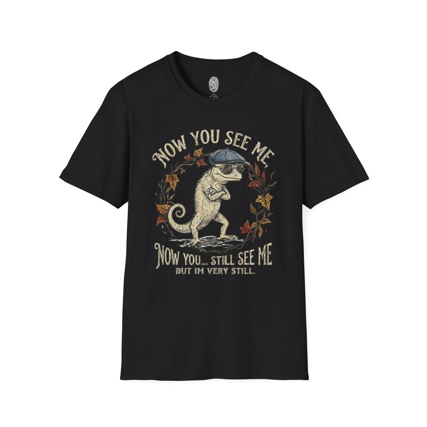 Now You See Me Chameleon T-Shirt | Cute Vintage Lizard Graphic Tee