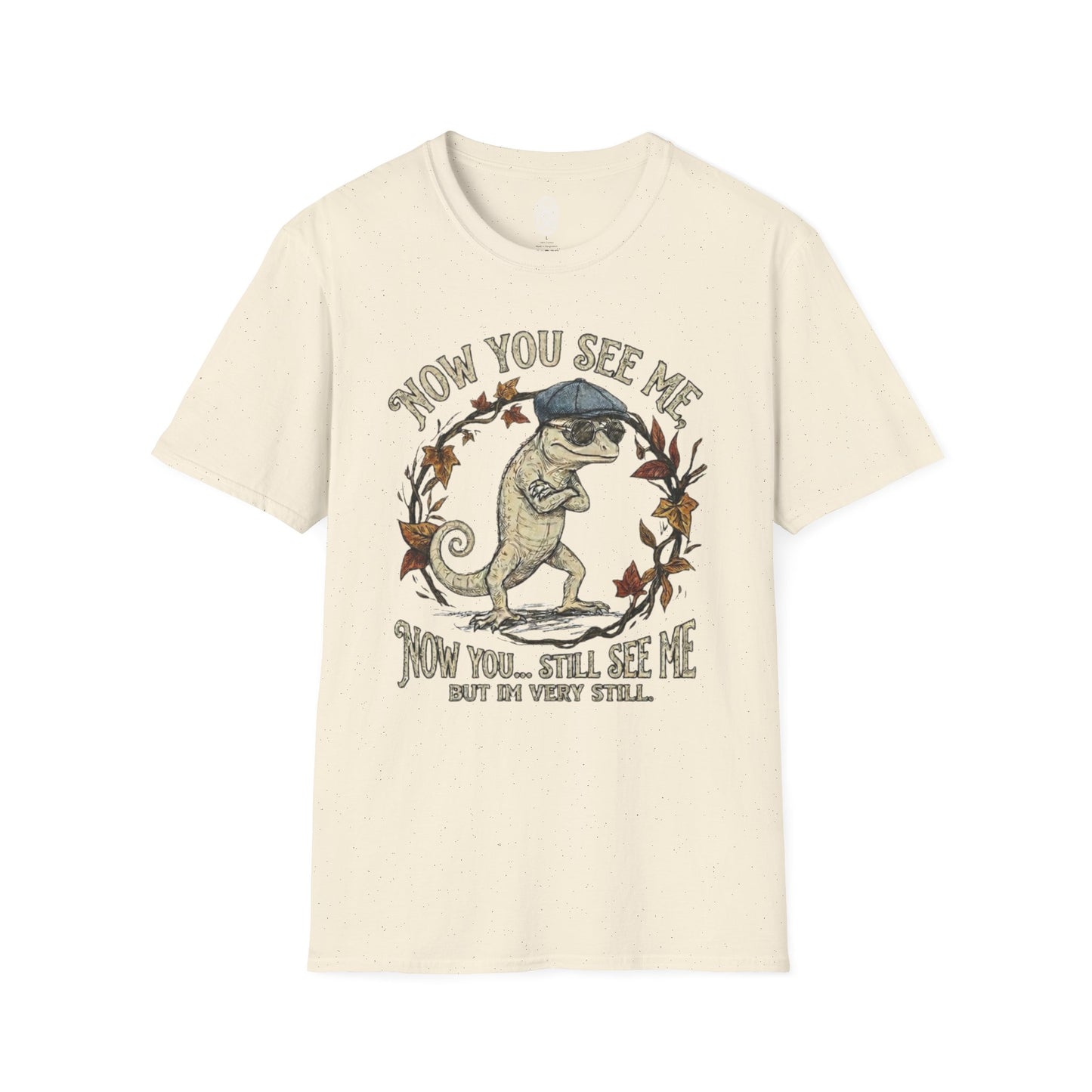 Now You See Me Chameleon T-Shirt | Cute Vintage Lizard Graphic Tee