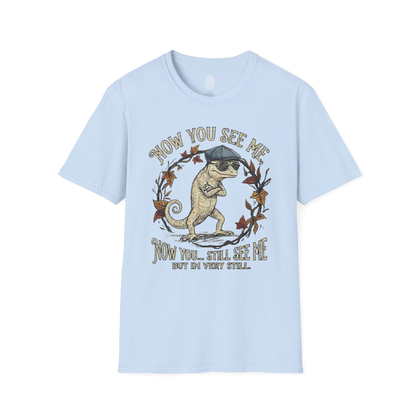 Now You See Me Chameleon T-Shirt | Cute Vintage Lizard Graphic Tee