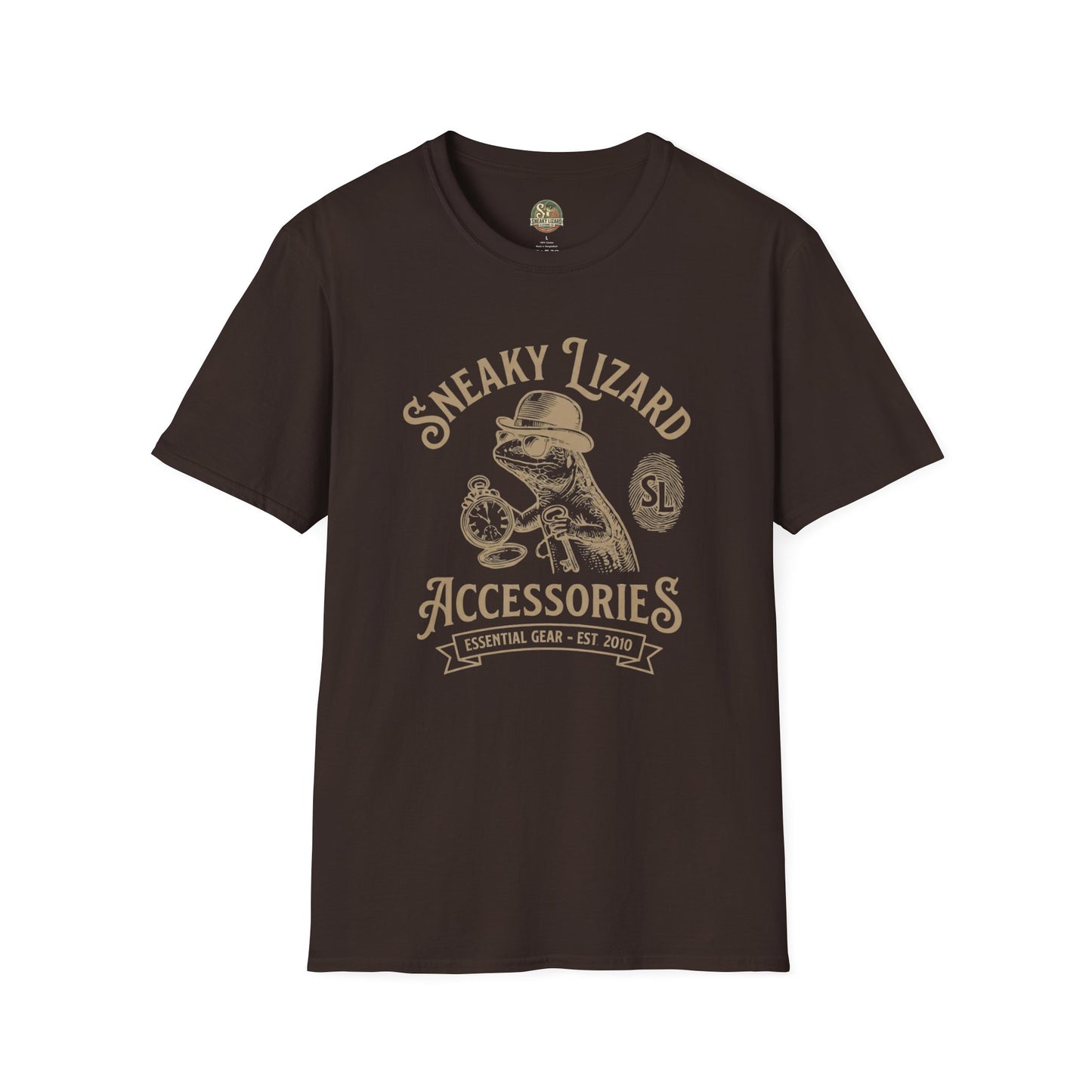 Sneaky Lizard Vintage Accessories T-Shirt | Retro Graphic Tee
