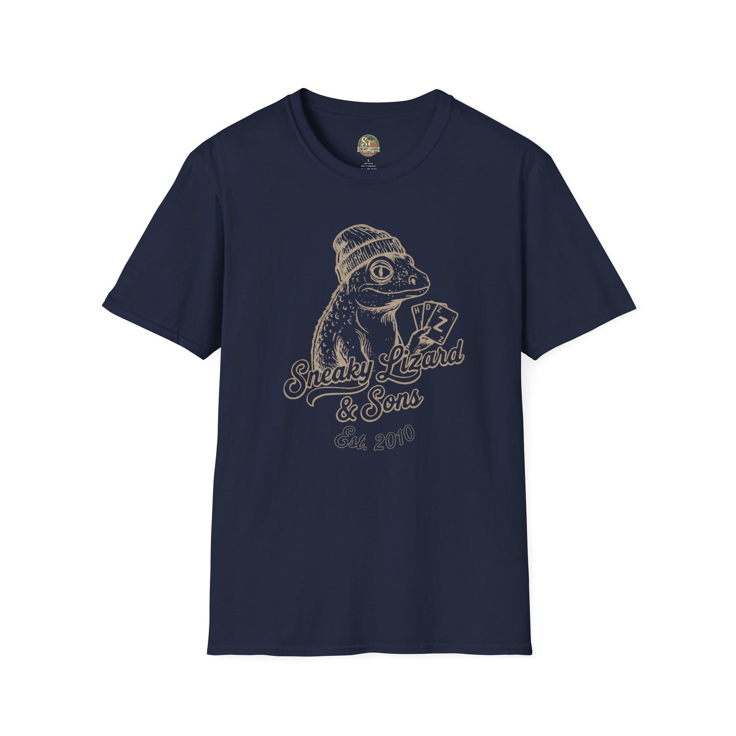 Sneaky Lizard & Sons Family Heritage Tee | Vintage Poker Lizard Graphic