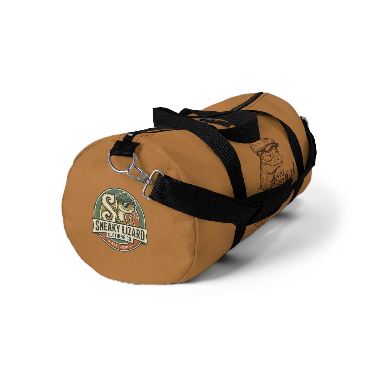 Sneaky Lizard Vintage Duffel Bag – Premium Travel & Gym Gear