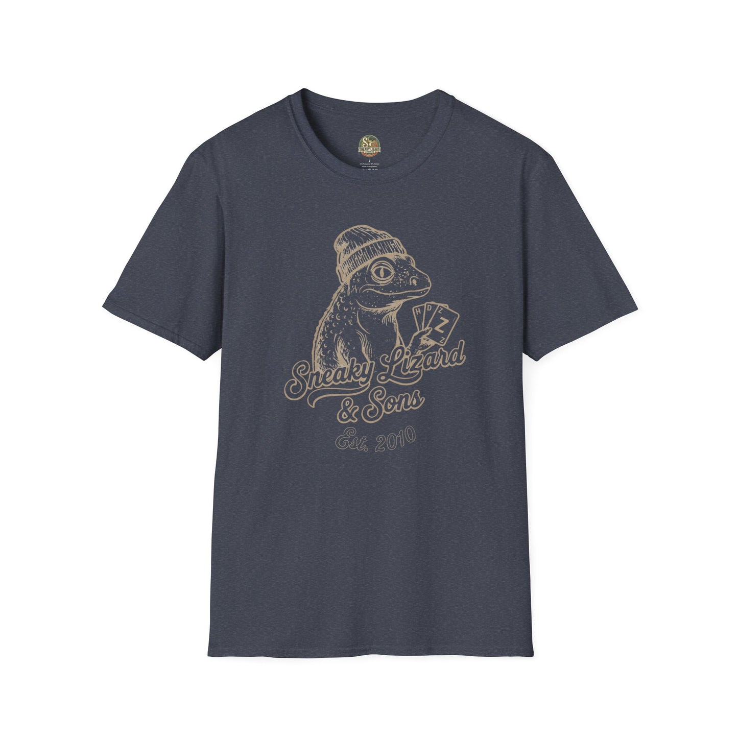 Sneaky Lizard & Sons Family Heritage Tee | Vintage Poker Lizard Graphic