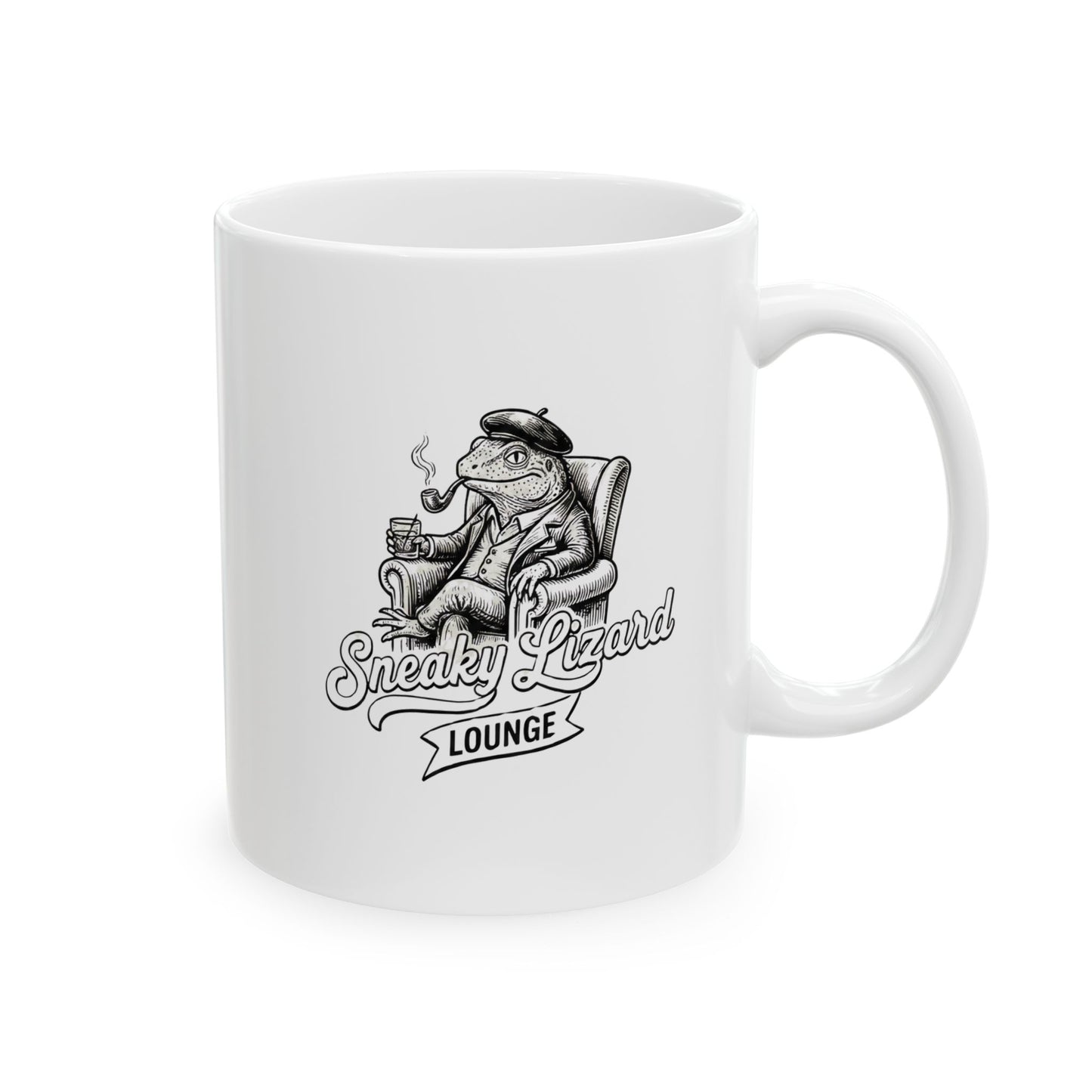 Sneaky Lizard Lounge Mug: The Art of the Slow Sip | Coffee Cup (11oz, 15oz)