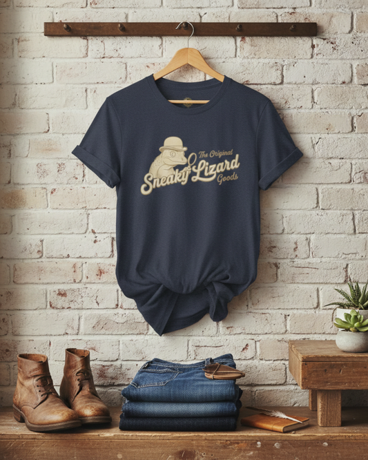 Sneaky Lizard Co. Original Goods T-shirt | Vintage Heritage Graphic T-Shirt