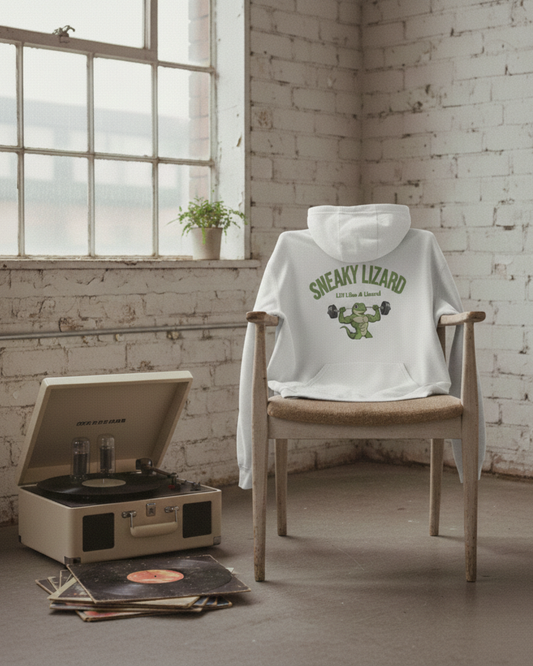 Sneaky Lizard Vintage Hoodie | The Lift Like a Lizard Edition
