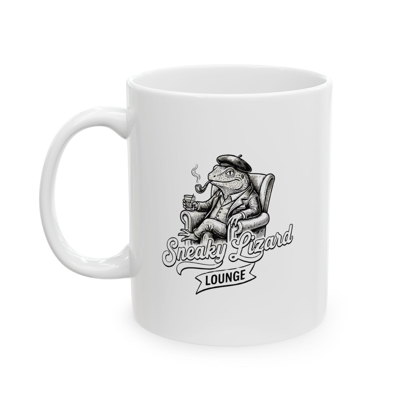 Sneaky Lizard Lounge Mug: The Art of the Slow Sip | Coffee Cup (11oz, 15oz)