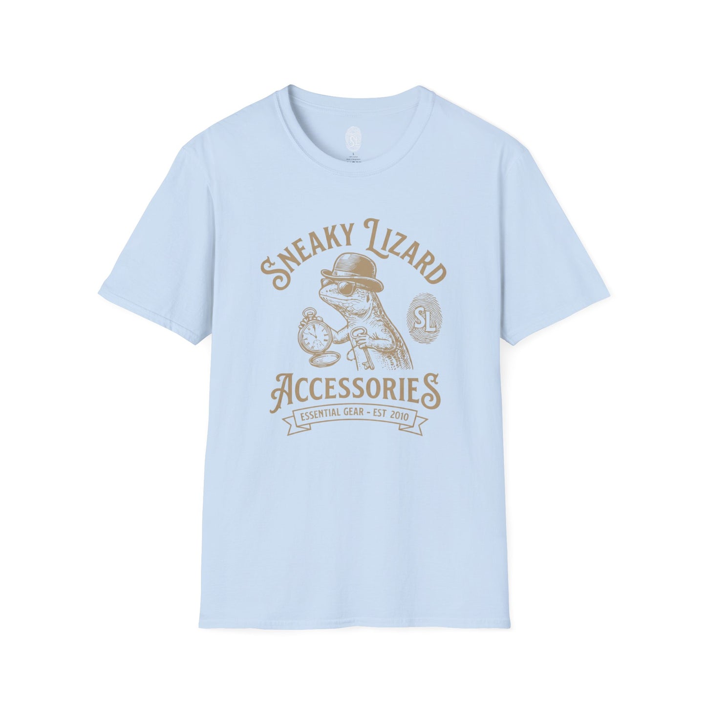 Sneaky Lizard Vintage Accessories T-Shirt | Retro Graphic Tee