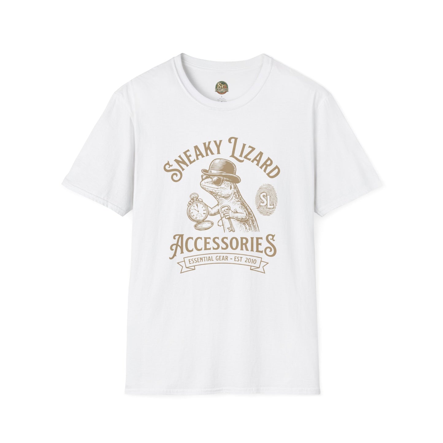 Sneaky Lizard Vintage Accessories T-Shirt | Retro Graphic Tee