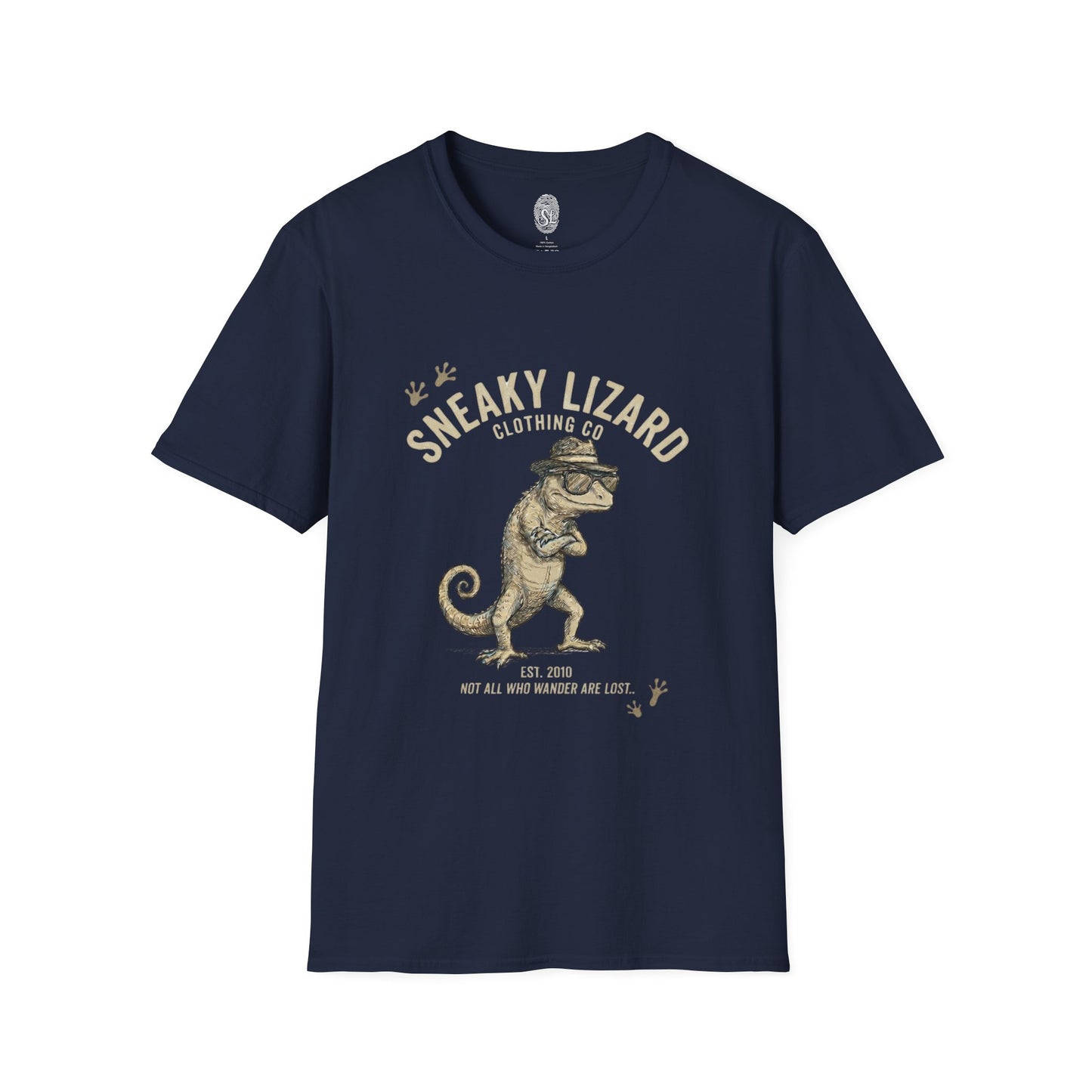Sneaky Lizard Graphic T-Shirt | Vintage Detective Chameleon Tee
