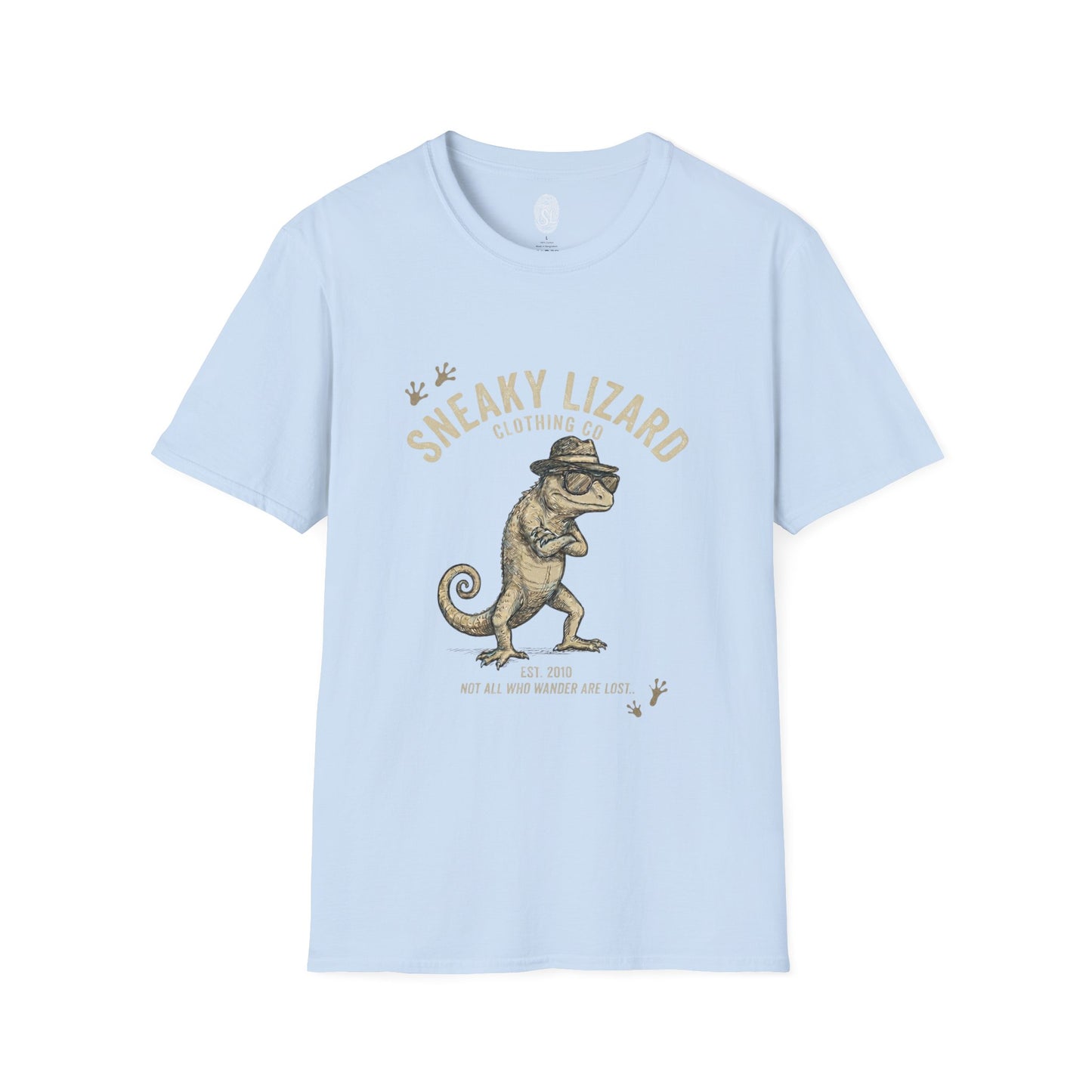 Sneaky Lizard Graphic T-Shirt | Vintage Detective Chameleon Tee