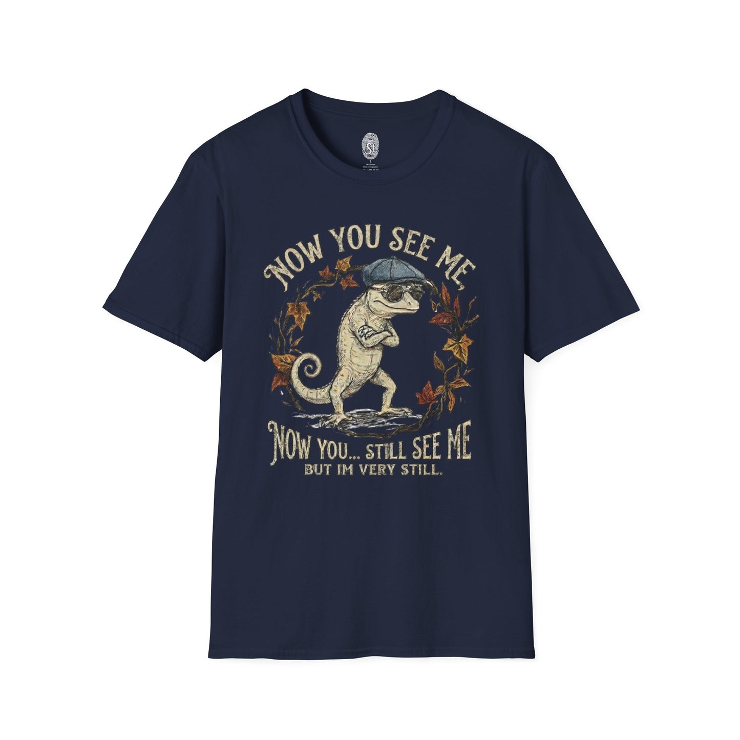 Now You See Me Chameleon T-Shirt | Cute Vintage Lizard Graphic Tee