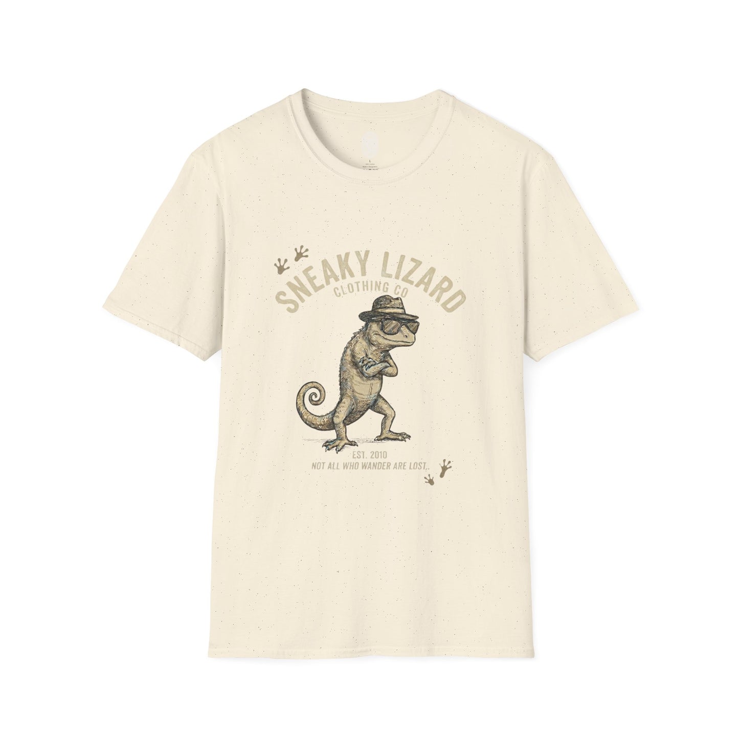 Sneaky Lizard Graphic T-Shirt | Vintage Detective Chameleon Tee