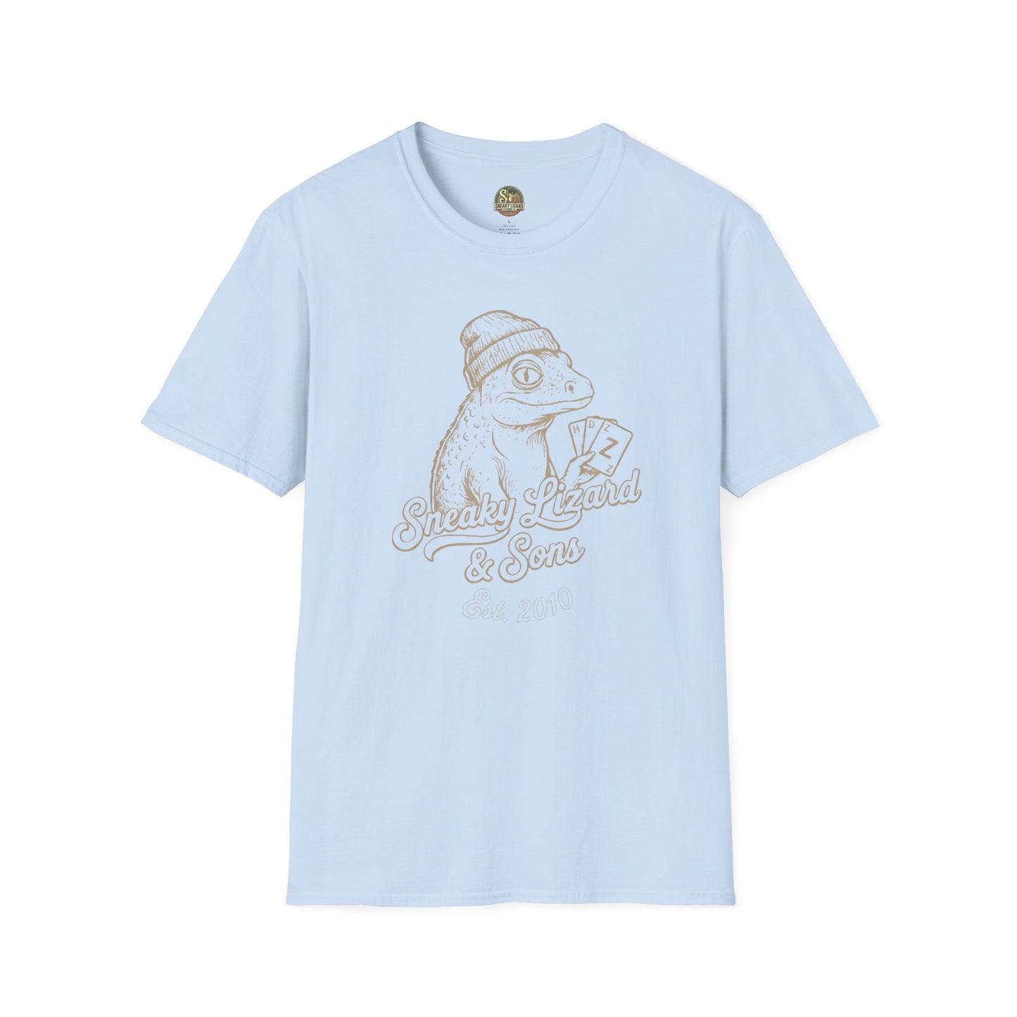 Sneaky Lizard & Sons Family Heritage Tee | Vintage Poker Lizard Graphic