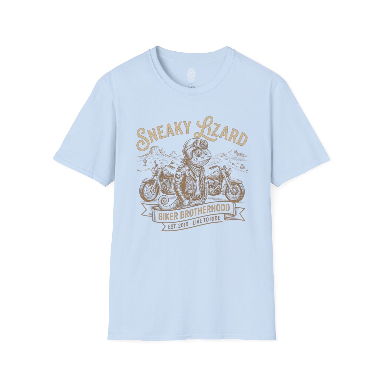 Sneaky Lizard Biker Brotherhood T-Shirt | Vintage Motorcycle Graphic Tee