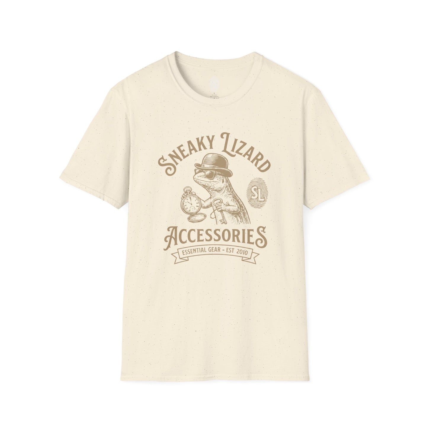 Sneaky Lizard Vintage Accessories T-Shirt | Retro Graphic Tee
